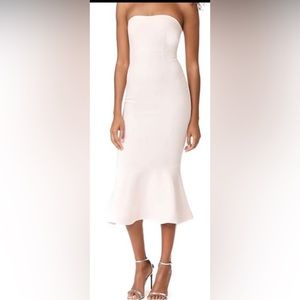 Cinq à Sept Luna Spaghetti Straps White Midi Dress